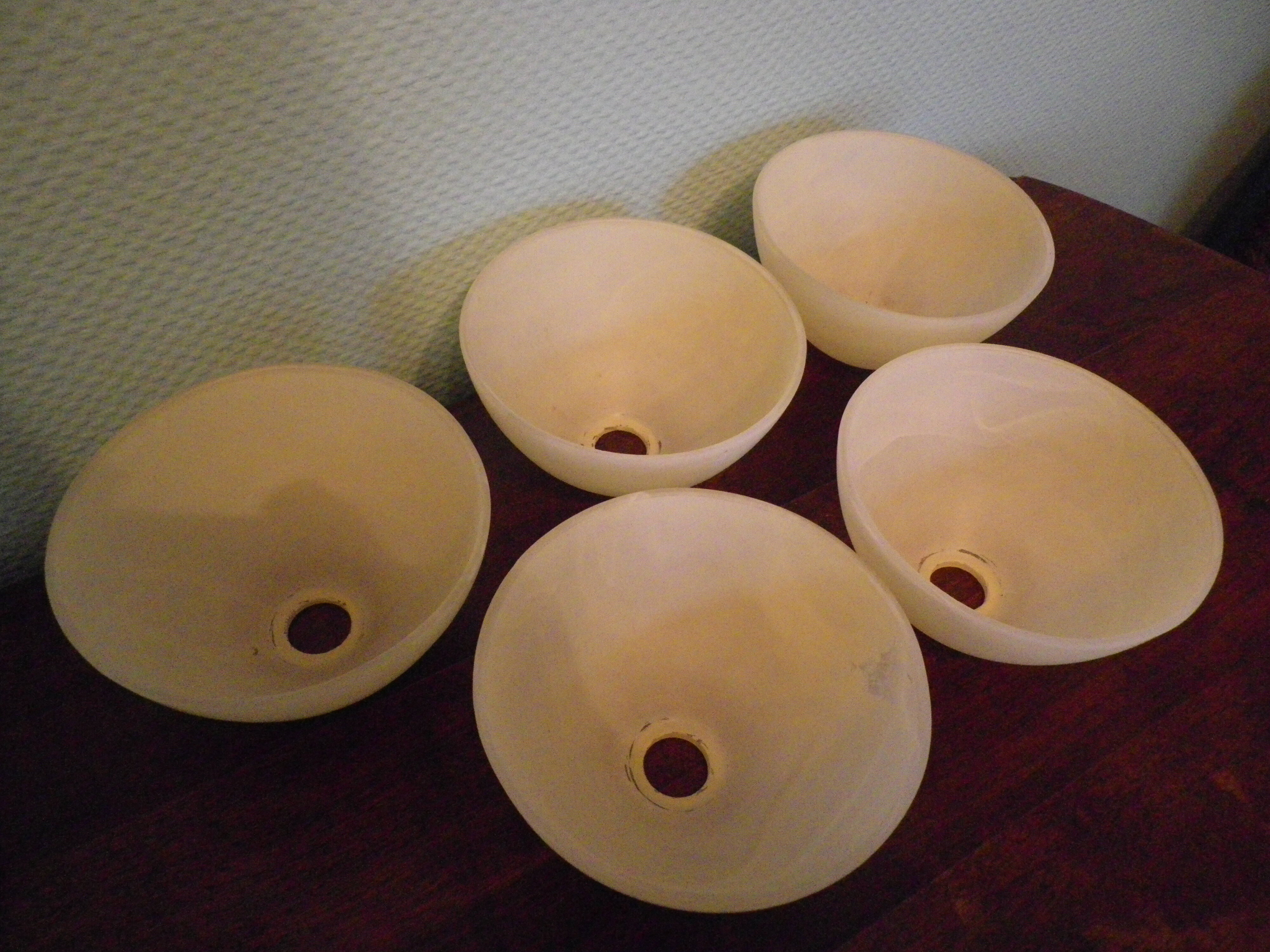 5-branched pendant light from the 70s, Honsel, Germany