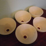 5-branched pendant light from the 70s, Honsel, Germany