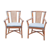 Bamboo armchairs by Gervasoni