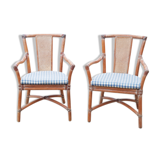 Bamboo armchairs by Gervasoni