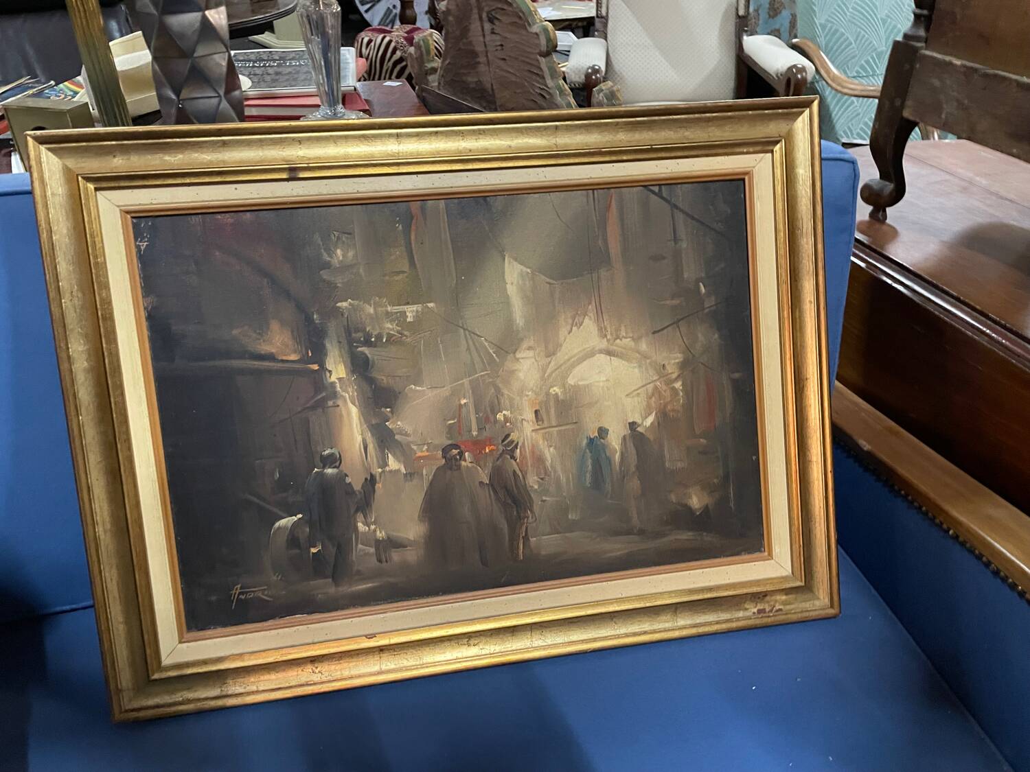 Orientalist painting signed