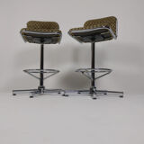Vintage chrome bar stools