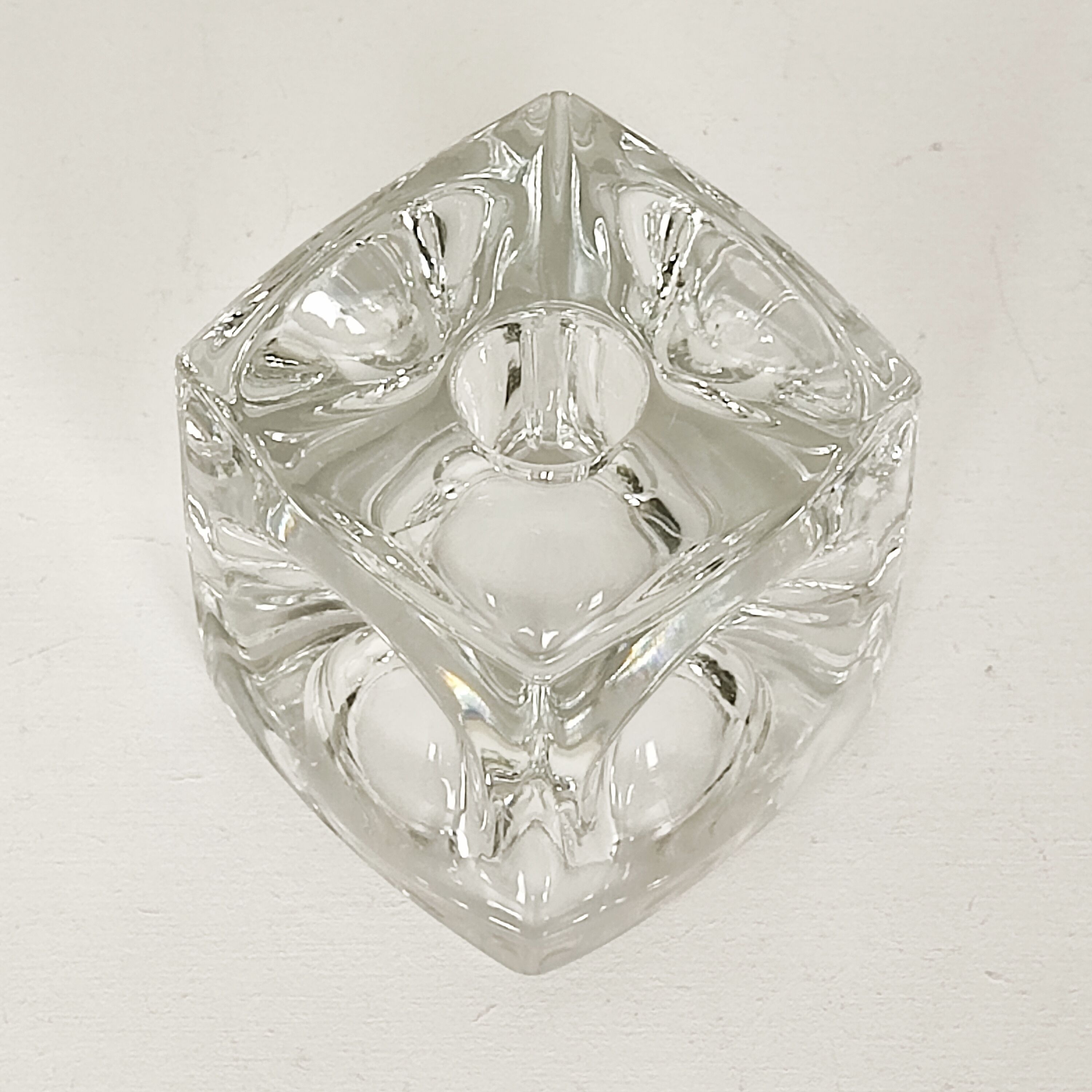 Ice cube crystal candle holders