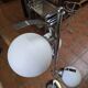 70s chrome metal floor lamp with 3 opaline ball lights