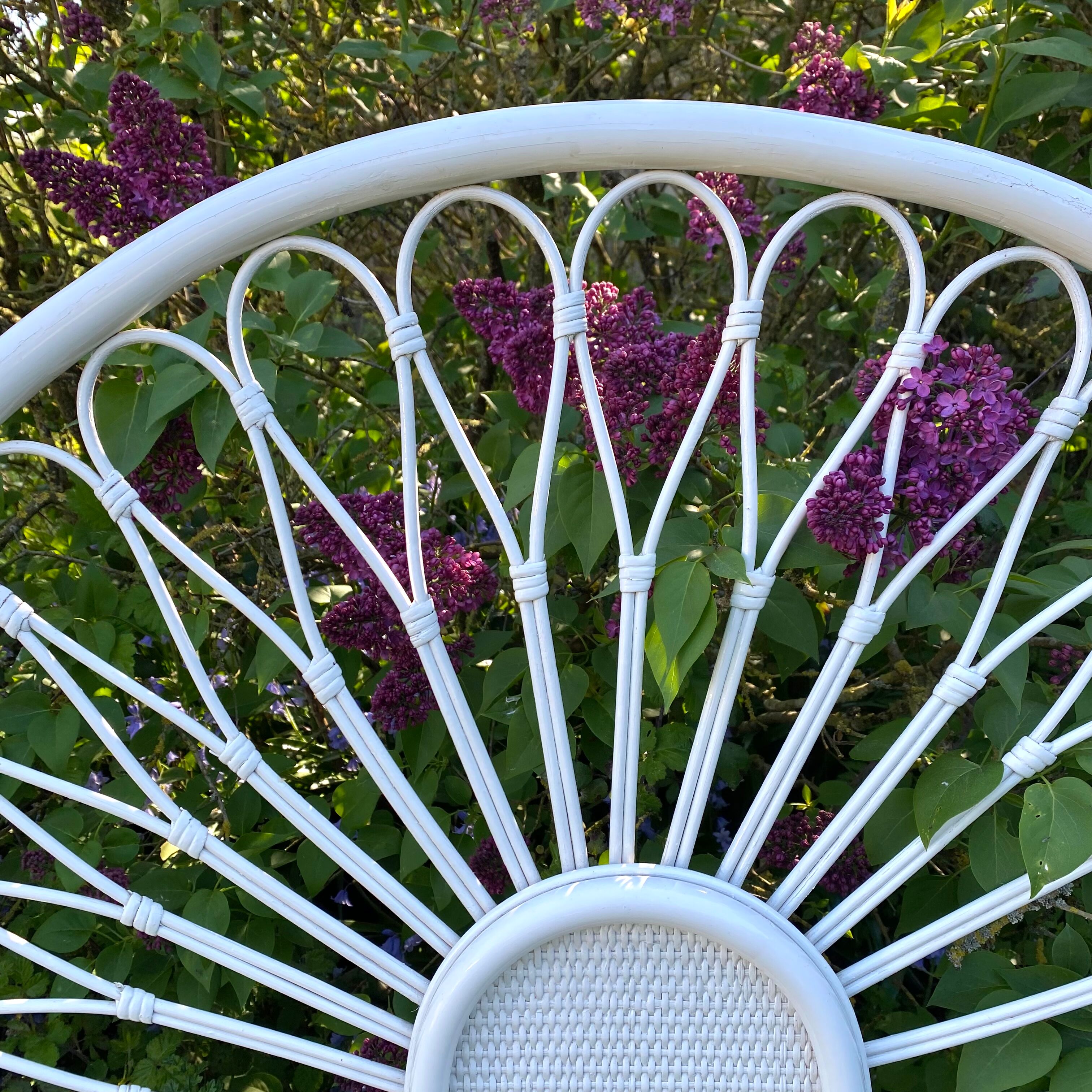 Rattan headboard 1 person