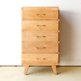 Chest of drawers with compass feet