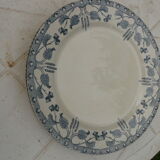 4 assiettes plates Sarreguemines U&Cie modèle noisette