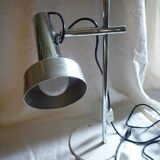 Desk lamp from the 1970s stainless steel and brushed aluminum