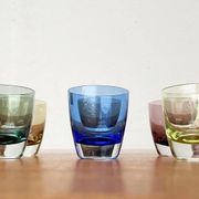 Coloured Space Age shot glasses by Gral, mid-century German, 1960s, set of 5.