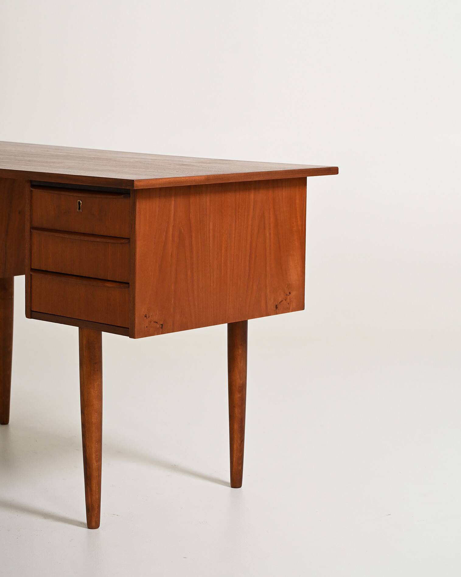 Scandinavian teak desk, 1960s