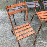 14 metal bistro chairs