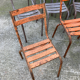 14 metal bistro chairs