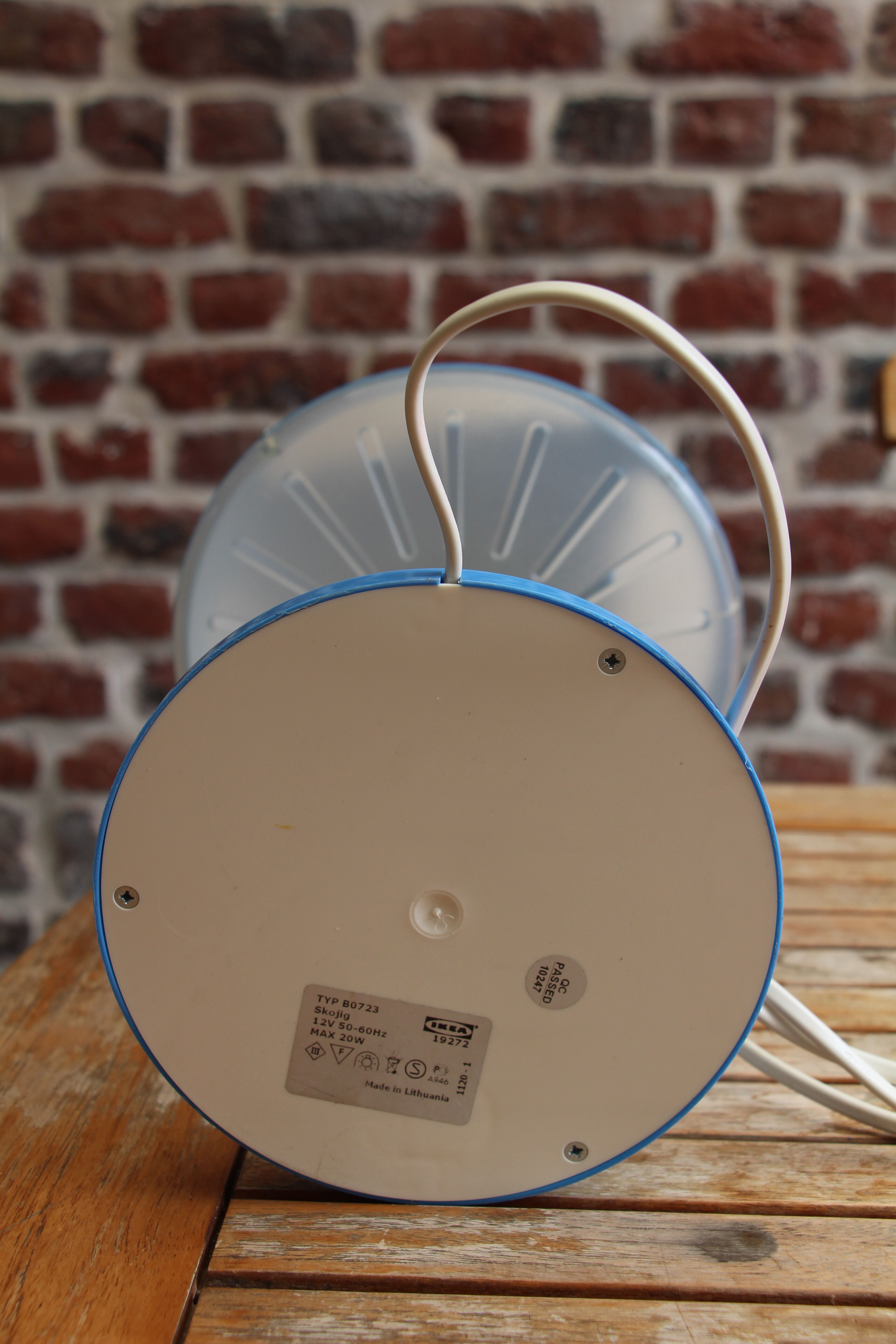 cloud blue bedside lamp IKEA 1990