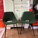 Pair of tonneau chairs by Guariche Pierre for Steiner. 50