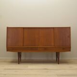 Teak highboard, Danish design, 1960s, manufactured in Denmark