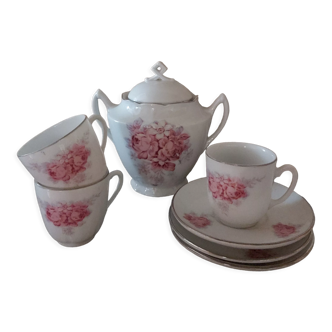 Set of 3 cups with saucers and sugar bowl AH & Cie