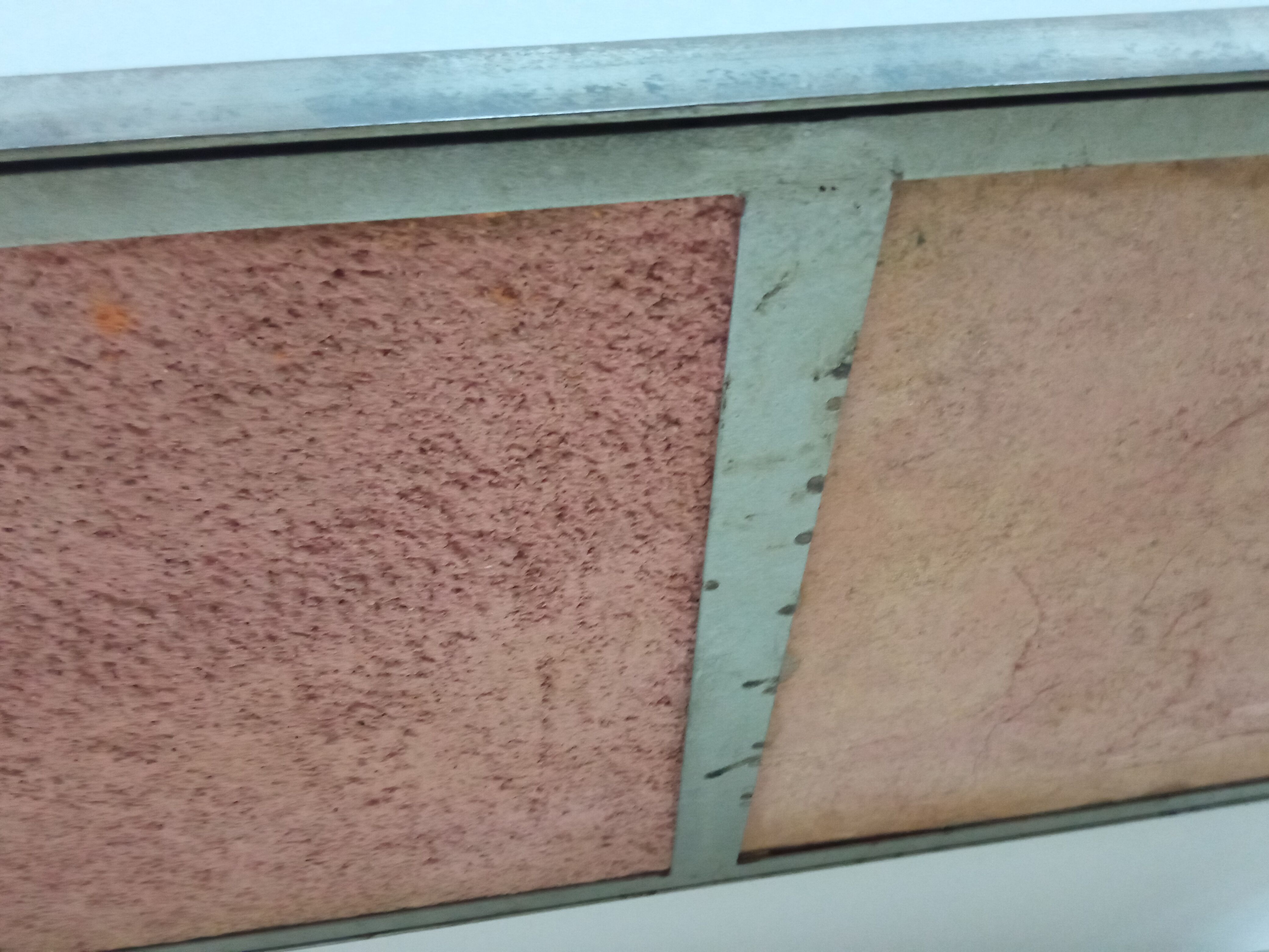 Coffee table in enamelled lava stone