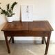 Adult desk double school vintage 50s-60s solid wood