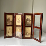 1800’s wooden foldable picture frame