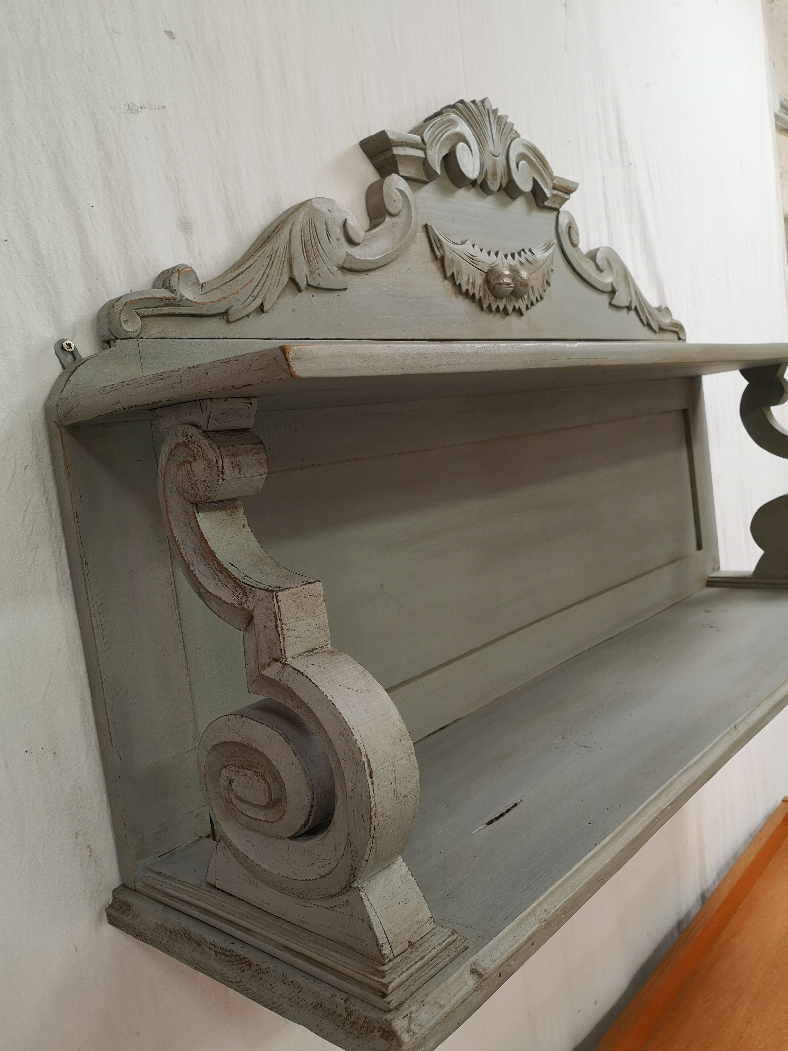 Wall shelf 19th XIX th patina shabby chic gustavian