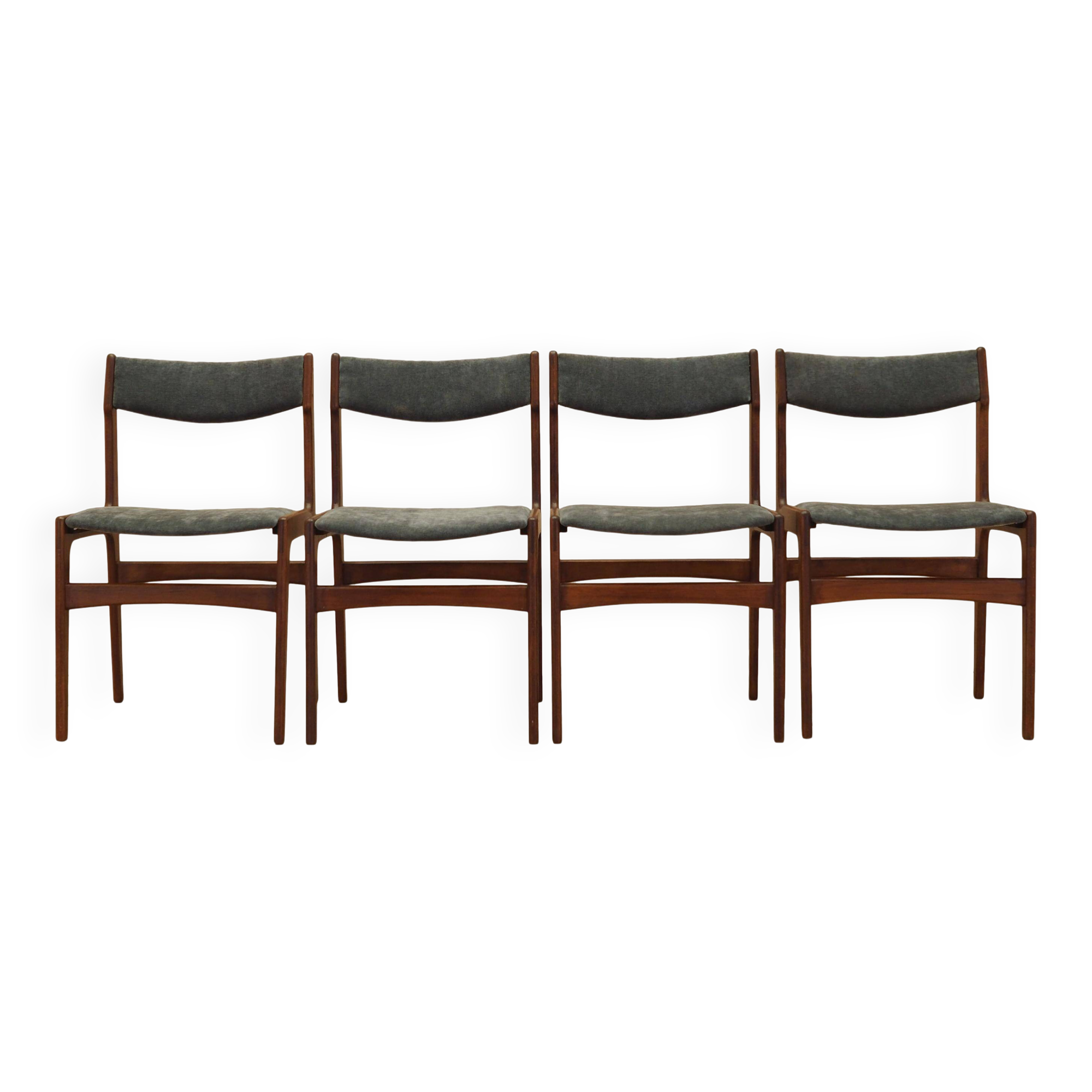 Set of four teak chairs, Danish design, 1970s, made in Denmark