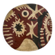 Tableau panneau bois Tribal XXe