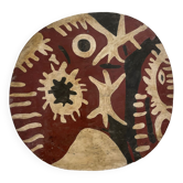 20th century Tribal wood panel painting