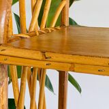 Vintage rattan shelf