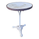 Parisian bistro table from the early 20th century in marble and cast iron.