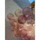 Contemporary "Clouds" of Pink and Ametista “Ballotton” Spheres in Murano
