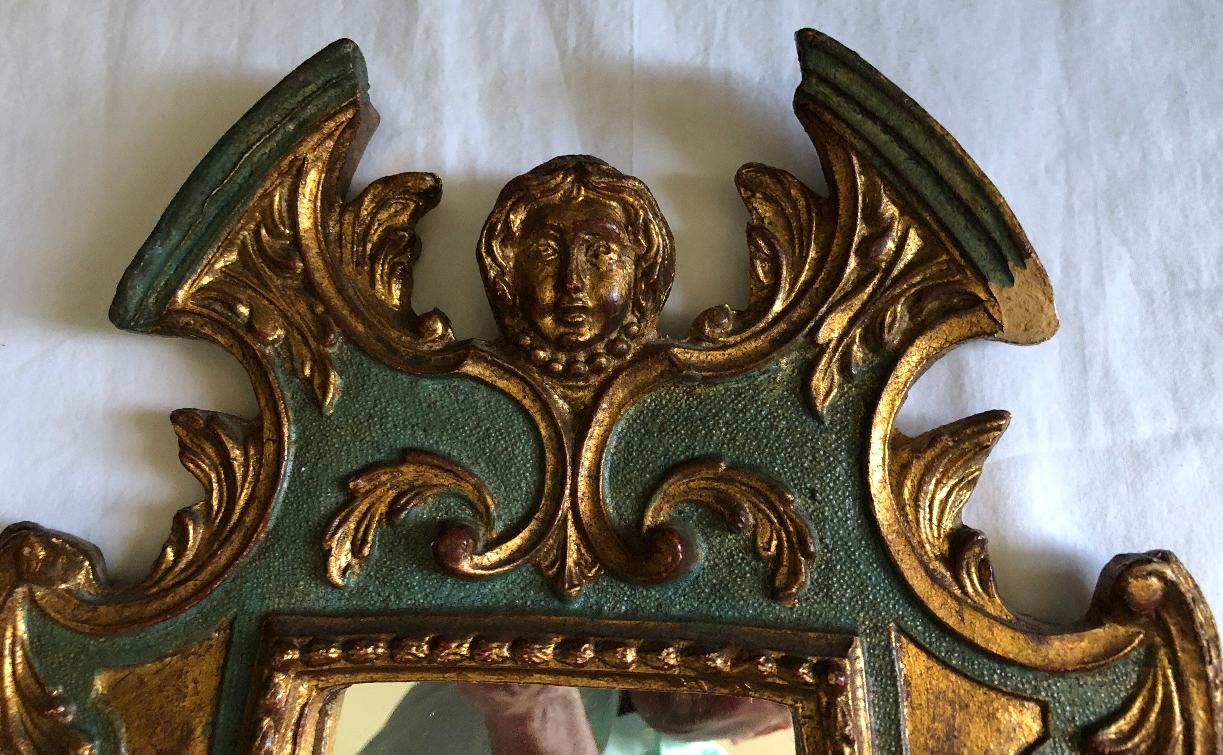 Italian Baroque Mirror 62 X 33 cm