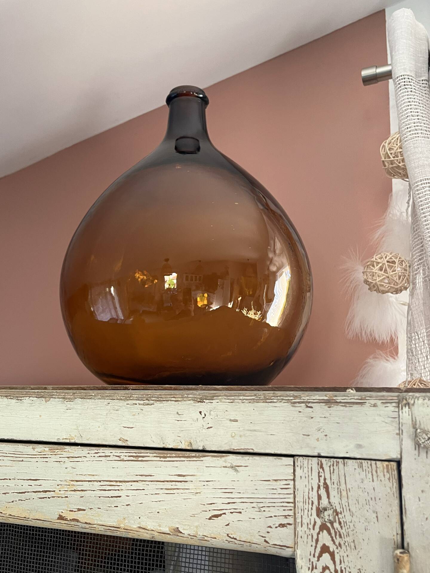 Amber demijohn 10L