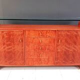 Buffet vintage en rotin, années 1970