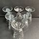 6 crystal wine glasses cut xxth