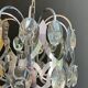 Lustre design en chrome et cristaux de Angelo Gaetano Sciolari. Vers 1970