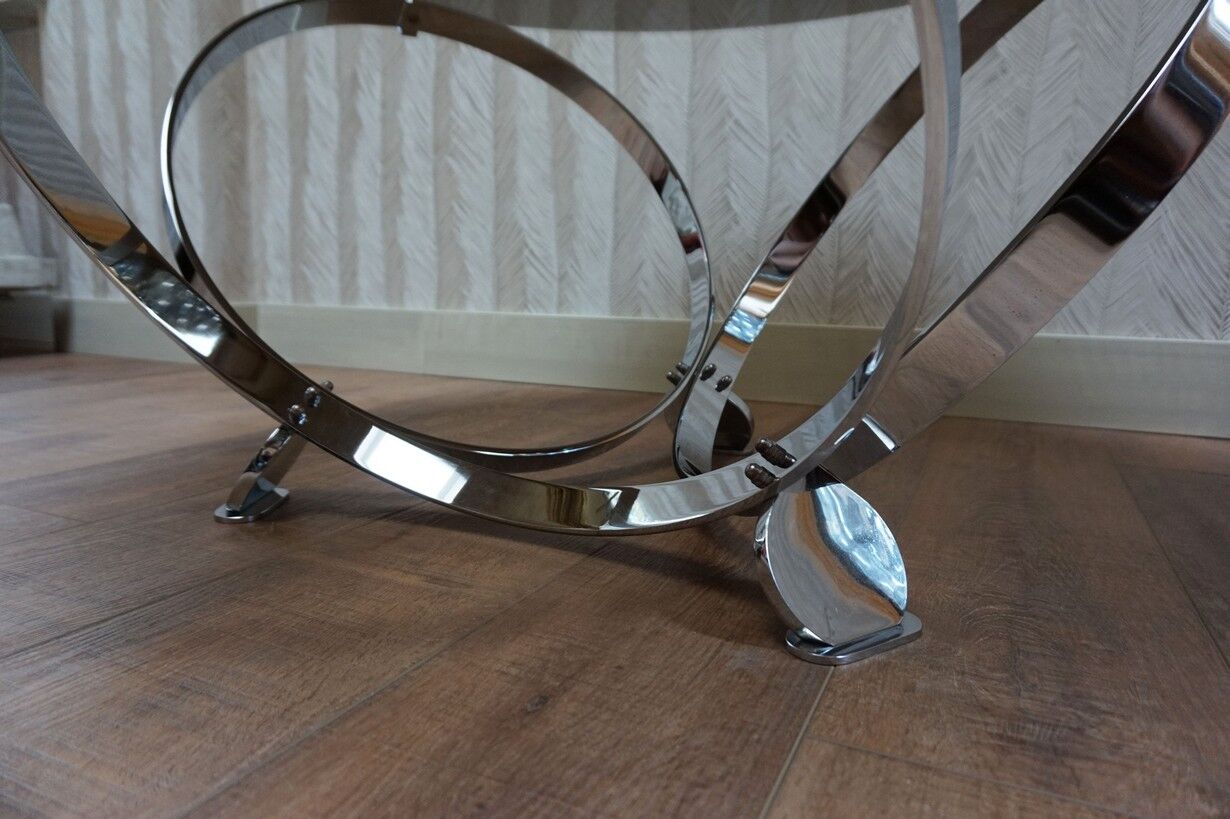 Mid-Century Space Age Round Coffee Table by Knut Hesterberg, 1960s