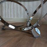 Mid-Century Space Age Round Coffee Table by Knut Hesterberg, 1960s