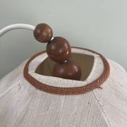 Vintage wooden bead suspension