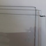 Wall display case in vintage oak veneer