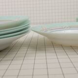 Six Arcopal soup plates