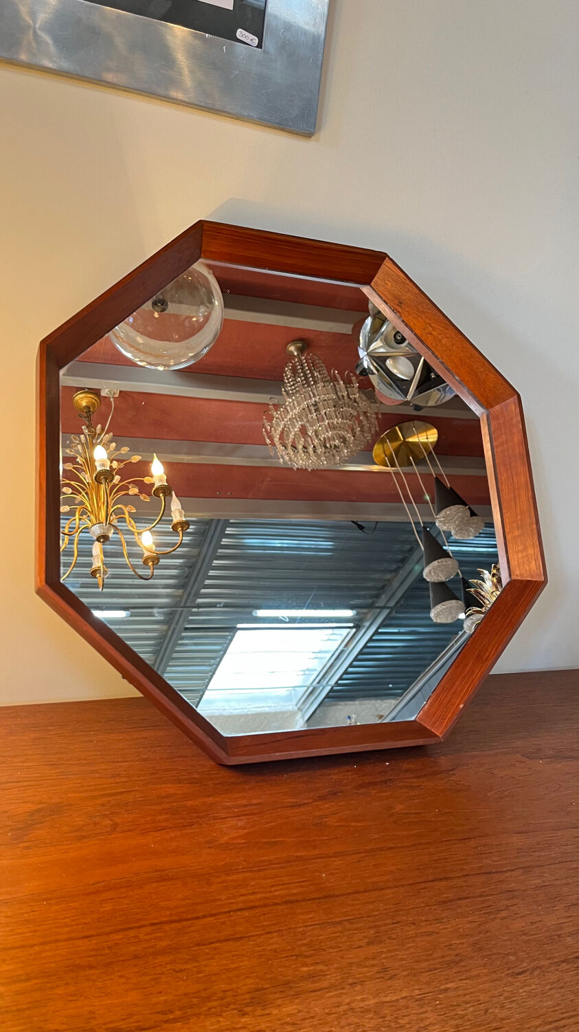 Teak mirror from the 60s