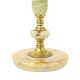 Pied de lampe classique en onyx, marbre et laiton, années 60