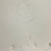 Antique bowl and basin from Saint-Amand, decorated earthenware, 1920s