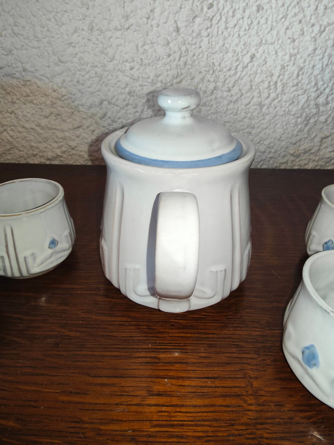 Vintage ceramic coffee set coffee maker with 6 cups