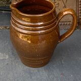 Pitcher old cider jug in glazed sandstone