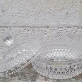Pressed molded glass bowl