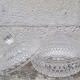 Pressed molded glass bowl