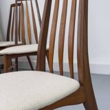 Chaises Eva en Teck par Niels Koefoed pour Koefoeds Hornslet, 1960s, Set de 6