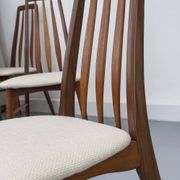 Chaises Eva en Teck par Niels Koefoed pour Koefoeds Hornslet, 1960s, Set de 6