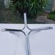 Chrome design coffee table and smoky glass 70s